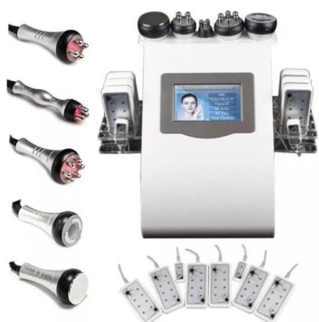 LIPOLASER+CAVITACIÓN+RADIOFRECUENCIA+VACUM8